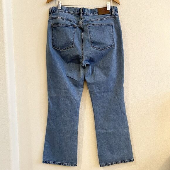 LRL Lauren Classic Bootcut Stretch Medium Wash Denim Jeans Sz 14 98% Cotton - Picture 10 of 10